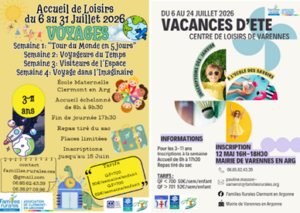 Vacances d&rsquo;été 2026 en Argonne-Meuse : 2 centres de loisirs pour vos enfants !