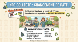 Information : report des collectes des déchets