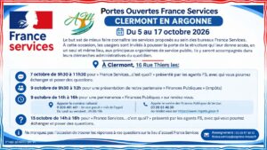 Portes Ouvertes France Services à Clermont-en-Argonne !